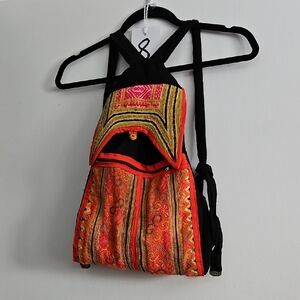 Hand Crafted Vibrant Embroidered Backpack